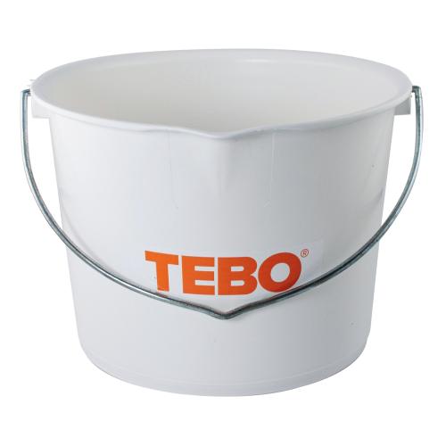 Bucket With Spout, 20l, White, Tebo