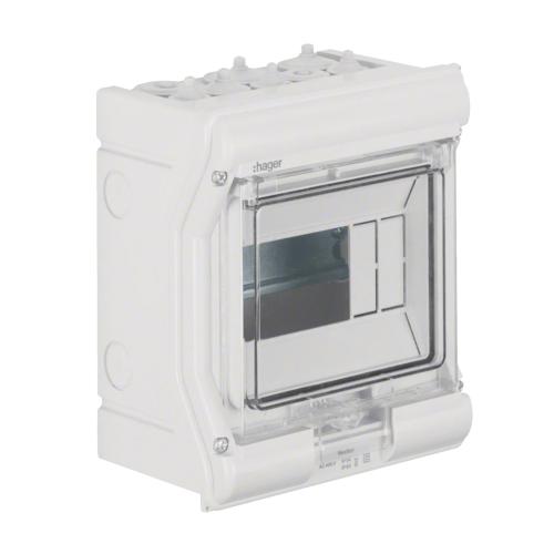 Kapsling Vector Indendørs 1x6 Moduler IP65 Hager