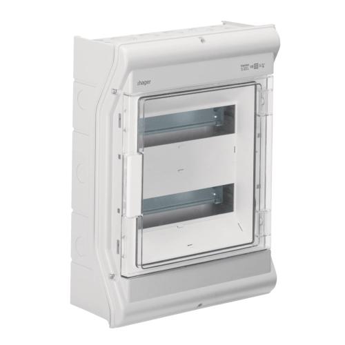 Kapsling Vector Udendørs 2x12 Moduler IP65 Hager