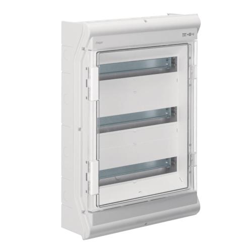 Kapsling Vector Udendørs 3x18 Moduler IP65 Hager