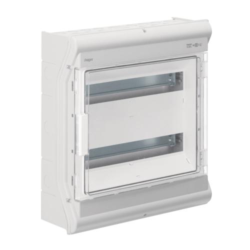 Kapsling Vector Udendørs 2x18 Moduler IP65 Hager