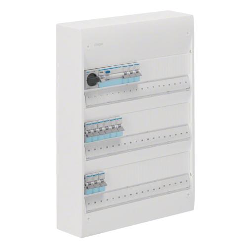 Normcentral Gamma Forhåndsmonteret 3x18 Moduler 63A IP30 Hager