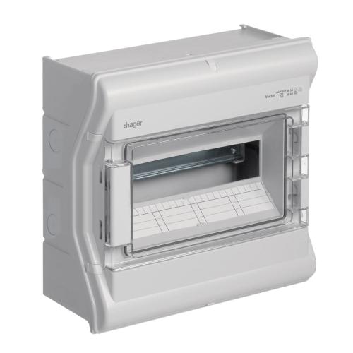 Kapsling Vector Udendørs 1x12 Moduler IP65 Hager