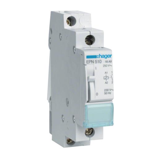 Impulsrelæ Med Én ​Lukkekontakt 16A AC-7a Spole 230V 1Modul Hager