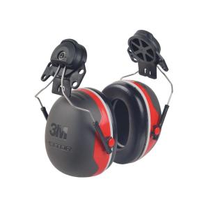 Earmuff X3, Helmet Mount P3, Red, Peltor