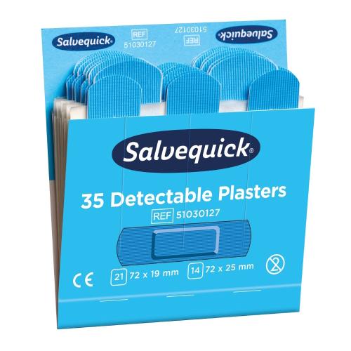 Plastre Detekterbar, Blå, Salvequick