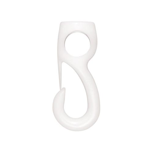 Hurtigkrog Til Gummiline 4-7mm Nylon Hvid 5stk Carlmarks
