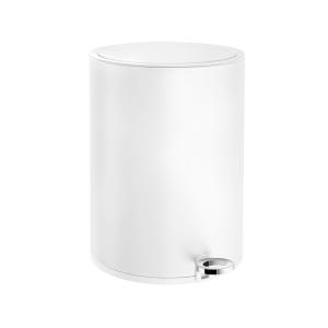 Pedal Bin Round Matte White 6L, Smedbo FX668