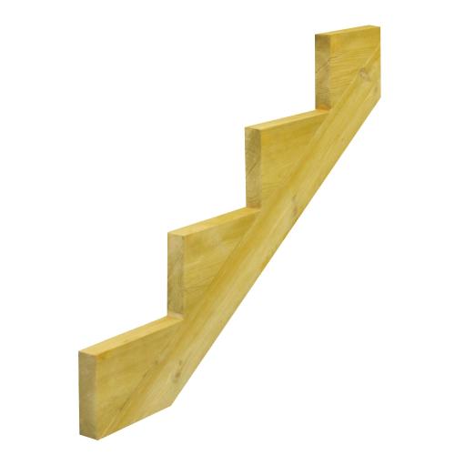 Vangstycke Trä, 4-Steg, 100x68cm, Hortus