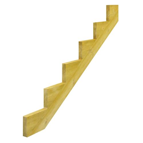 Vangstycke Trä, 6-Steg, 150x102cm, Hortus