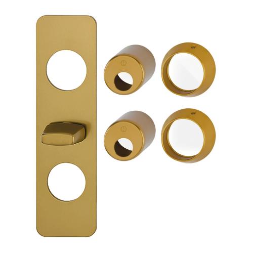 Drejeskiltesæt F4 Aluminium Bronze Hoppe