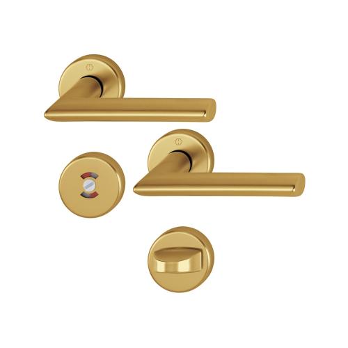 Trycke Stockholm Inderdør WC 1140 53mm Bronze Hoppe