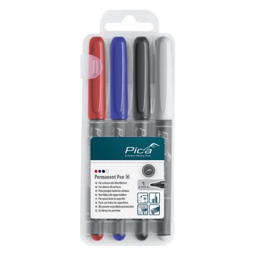 Mærkepen 1mm 4 Farver 10stk Pica