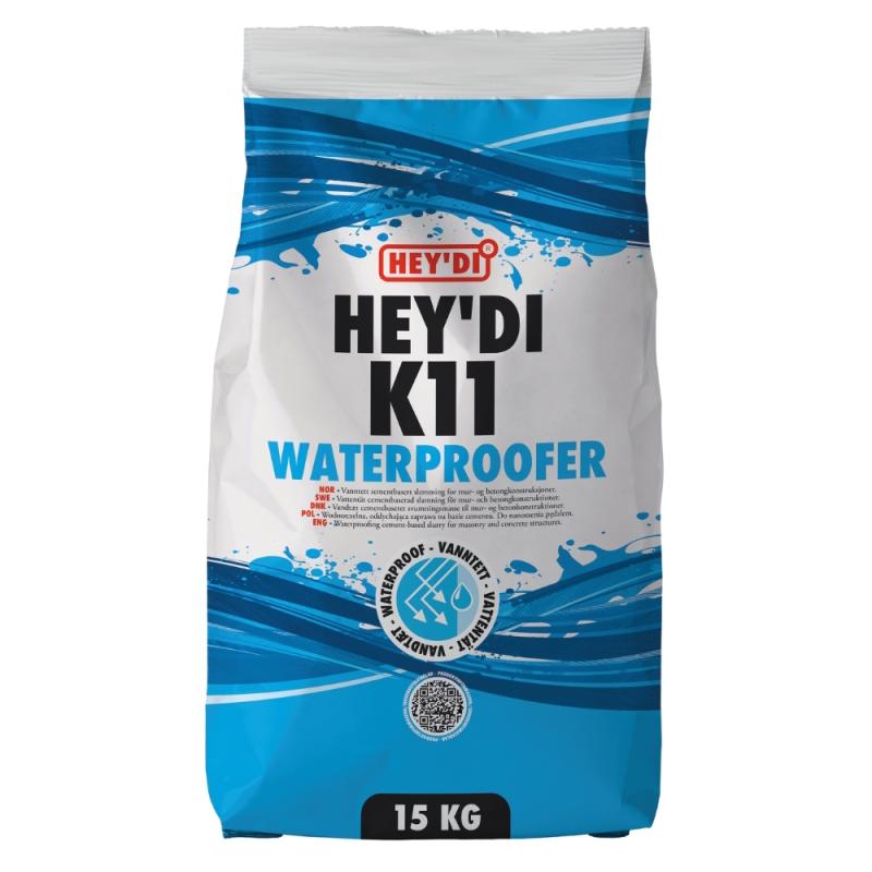 Hey'di Ytbehandling K11 Slamma 15kg Grå