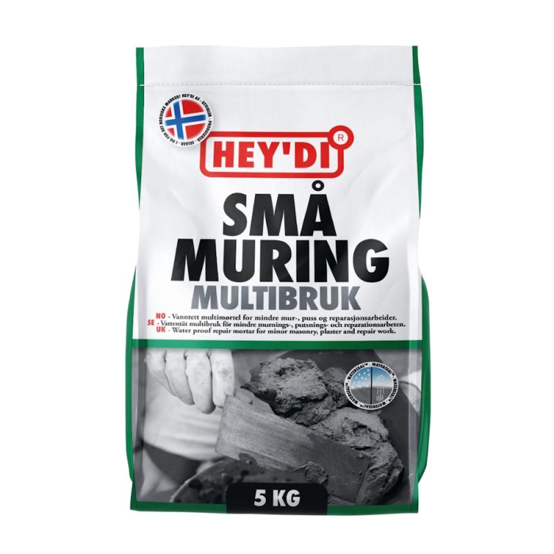 Hey'di Hurtigtørrende Lille Murmørtel 5kg