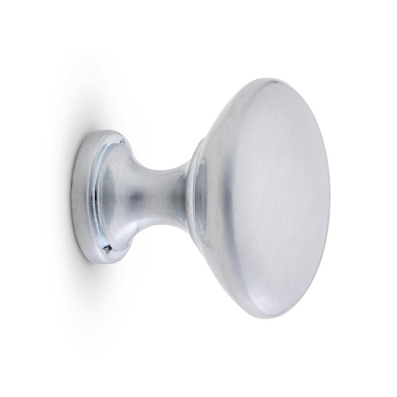 Knop Amadeus 27,5mm Børstet Krom Habo 31048
