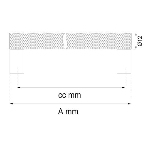 Køkkengreb Selma C/C 128mm 2stk Habo