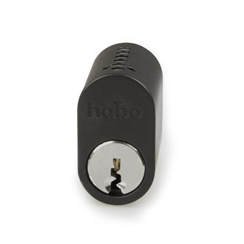 Cylinder 65537x2 Svart 2st Habo 31074