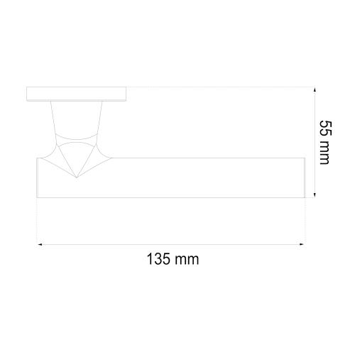 Dørhåndtag  Lyon 135mm Habo