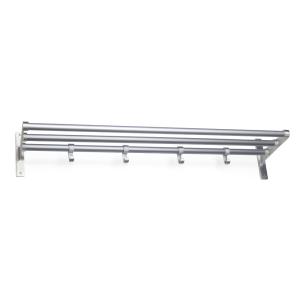 Hat Shelf Elegant 600mm Aluminium/Aluminium Habo 31131