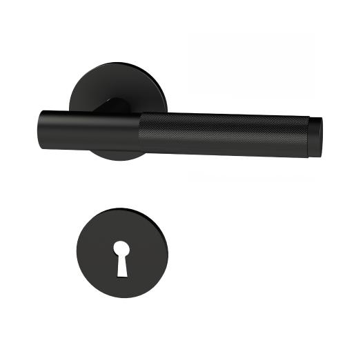 Dørgreb Paris Med Nøgleplade Sort Habo 31161