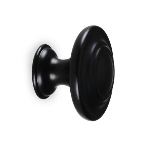 Knop Leon 32,5mm Sort Habo 31036