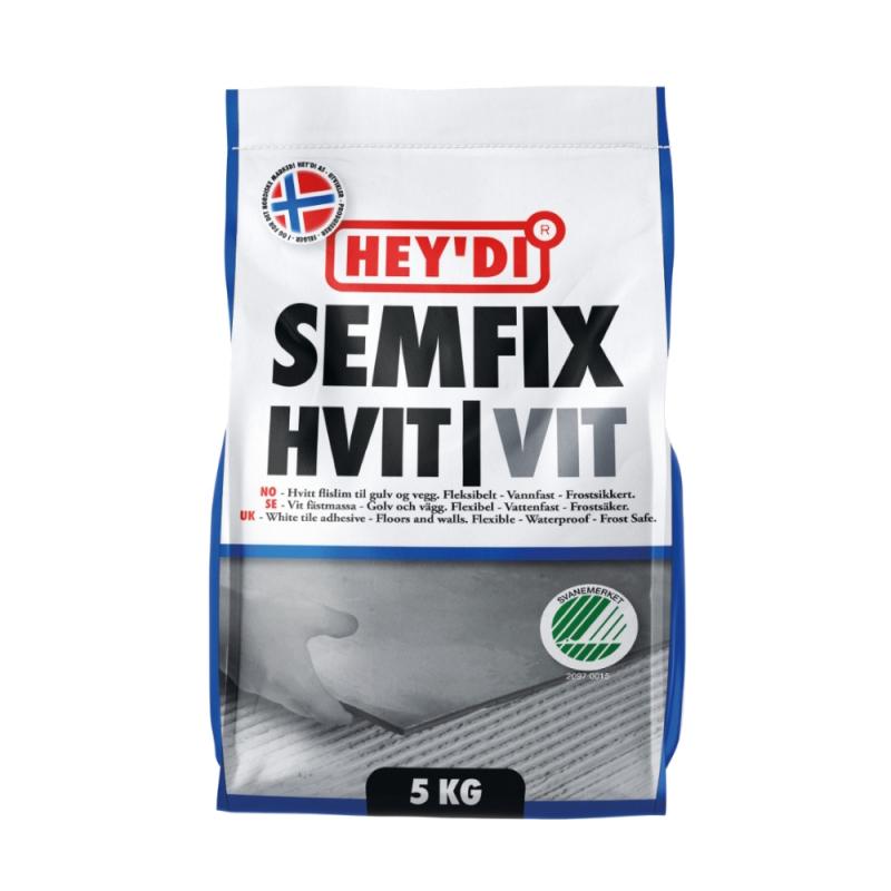 Hey'di Fästmassa Semfix 5kg Vit