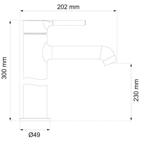 Håndvaskarmatur Peony Hög Habo