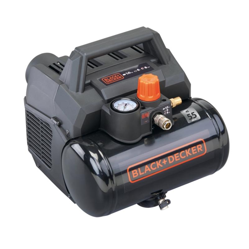 Kompressor Oljefri Supersilent 8bar 6L 230V Black & Decker