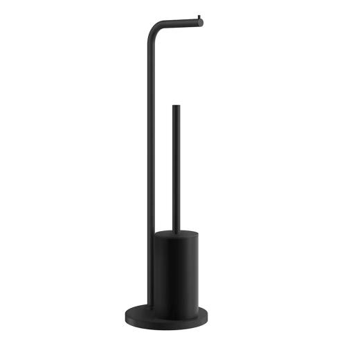 Toiletpapirholder Med Toiletbørste Fritstående Sort Beslagsboden BB1232