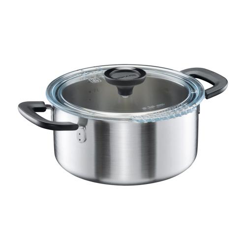 Gryde Med Glaslåg Funktionel Form 3L Keramik Fiskars