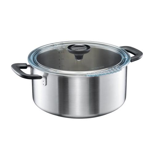 Gryde Med Glaslåg Funktionel Form 5L Keramik Fiskars