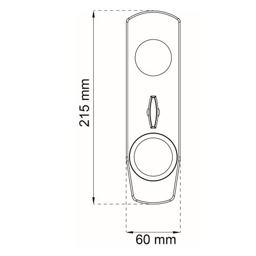 Drejeskilt 215x60mm Habo