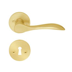 Indvendigt Dørhåndtag Design Børstet Messing Beslagsboden B857PMN