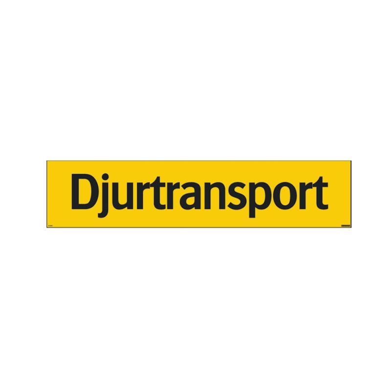 Skilt Dyretransport 900x200mm Decal Systemtext