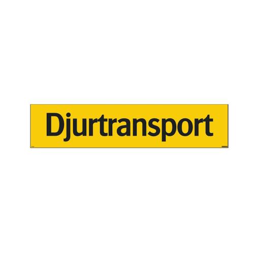 Skilt Dyretransport 900x200mm Decal Systemtext