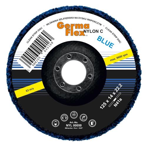 Grovrengörare N41a Nylon Premium 125x22,2x14mm Blå Germaflex