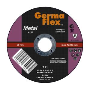 Skæreskive Aluminium A46N 125x1,6x22,2mm 25stk Germaflex