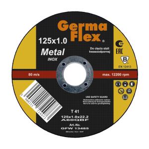 Skæreskive Inox 125x1,0x22,2mm 25stk Germaflex