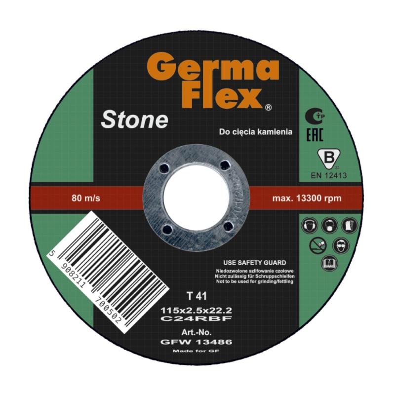 Skæreskive Stone C24R 115x2,5x22,2mm 25stk Germaflex