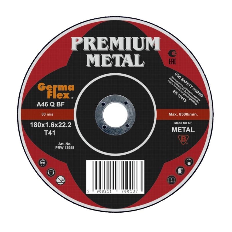 Skæreskive Metal A46Q 180x1,6x22,2mm 25stk Germaflex