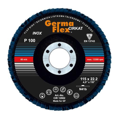 Lamskive Cirkat N41B 115x22,2mm Kornstørrelse-100 Germaflex