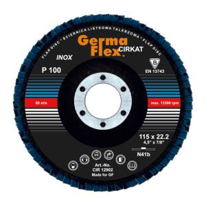 Lamskive Cirkat N41B 115x22,2mm Kornstørrelse-100 Germaflex