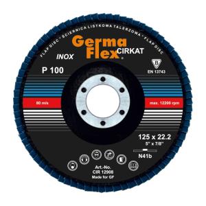 Flap Disc Cirkat N41B 125x22.2mm Grit Size-100 Germaflex
