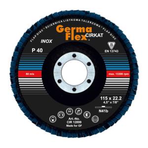 Lamskive Cirkat N41B 115x22,2mm Kornstørrelse-40 Germaflex