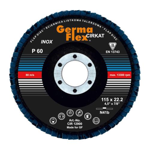 Lamskive Cirkat N41B 115x22,2mm Kornstørrelse-60 Germaflex