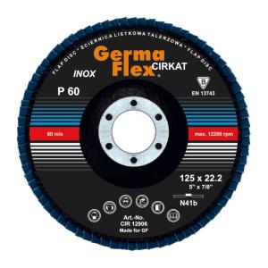 Flap Disc Cirkat N41B 125x22.2mm Grit Size-60 Germaflex