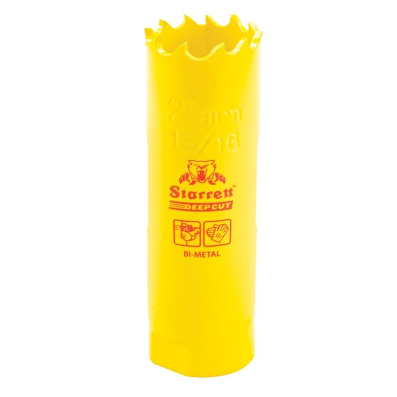 Hulsav Bimetal Dybdeboret 21mm Gul Starrett