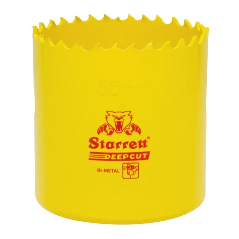 Hulsav Bimetal Dybdeboret 56mm Gul Starrett