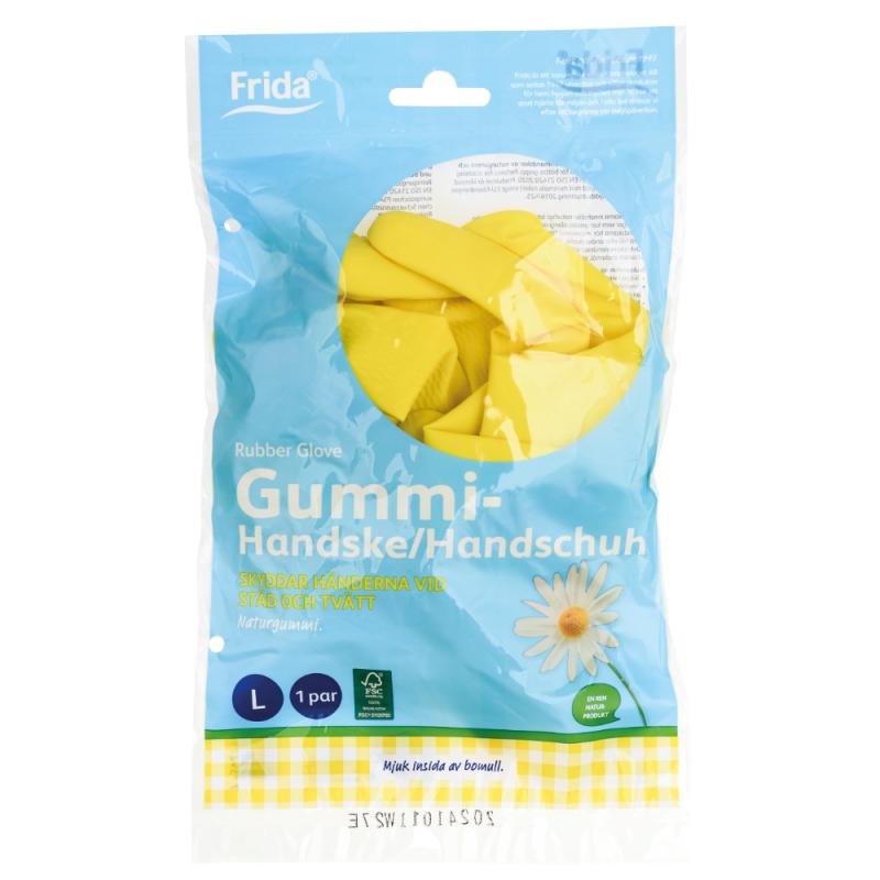 Gummihandske Storlek L 12Par Frida